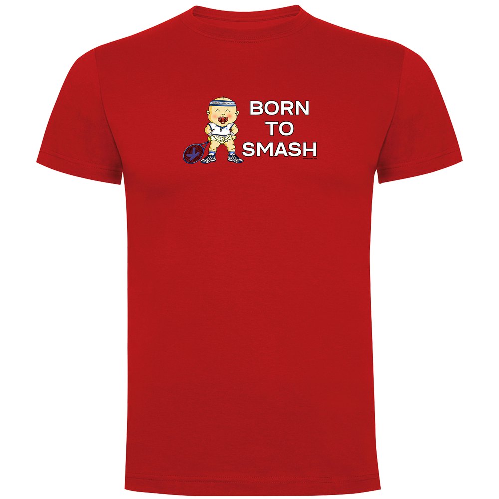 Kruskis Born To Smash Short Sleeve T-shirt Rot 2XL Mann von Kruskis