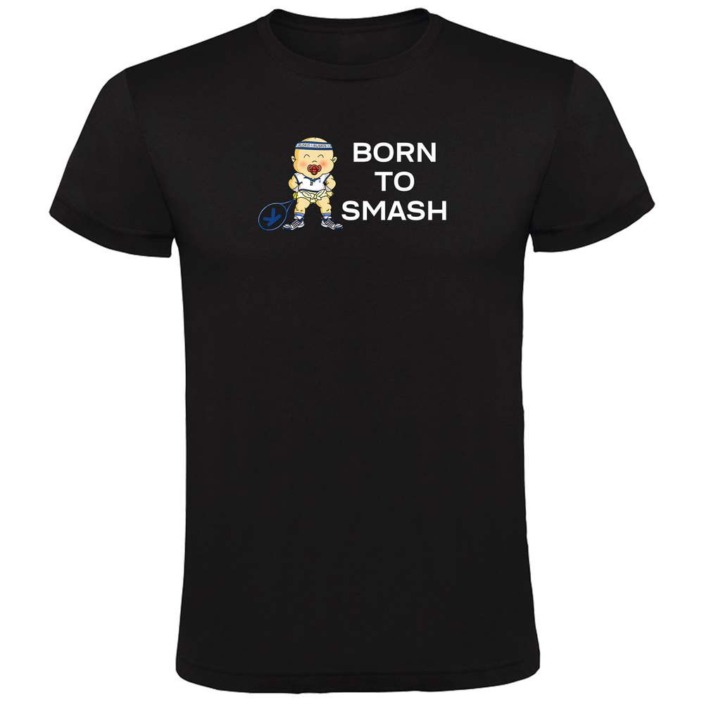 Kruskis Born To Smash Short Sleeve T-shirt Schwarz 2XL Mann von Kruskis