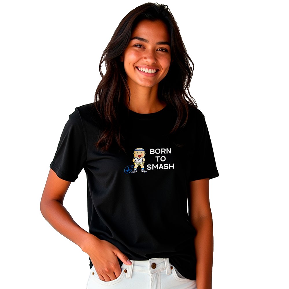 Kruskis Born To Smash Short Sleeve T-shirt Schwarz S Frau von Kruskis
