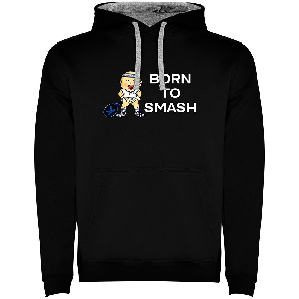 Kruskis Born To Smash Two-colour Hoodie Schwarz 3XL Mann von Kruskis