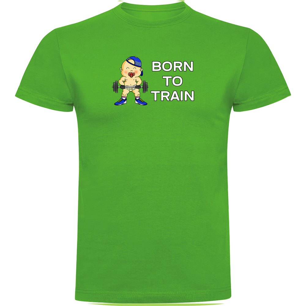 Kruskis Born To Train Short Sleeve T-shirt Grün 2XL Mann von Kruskis