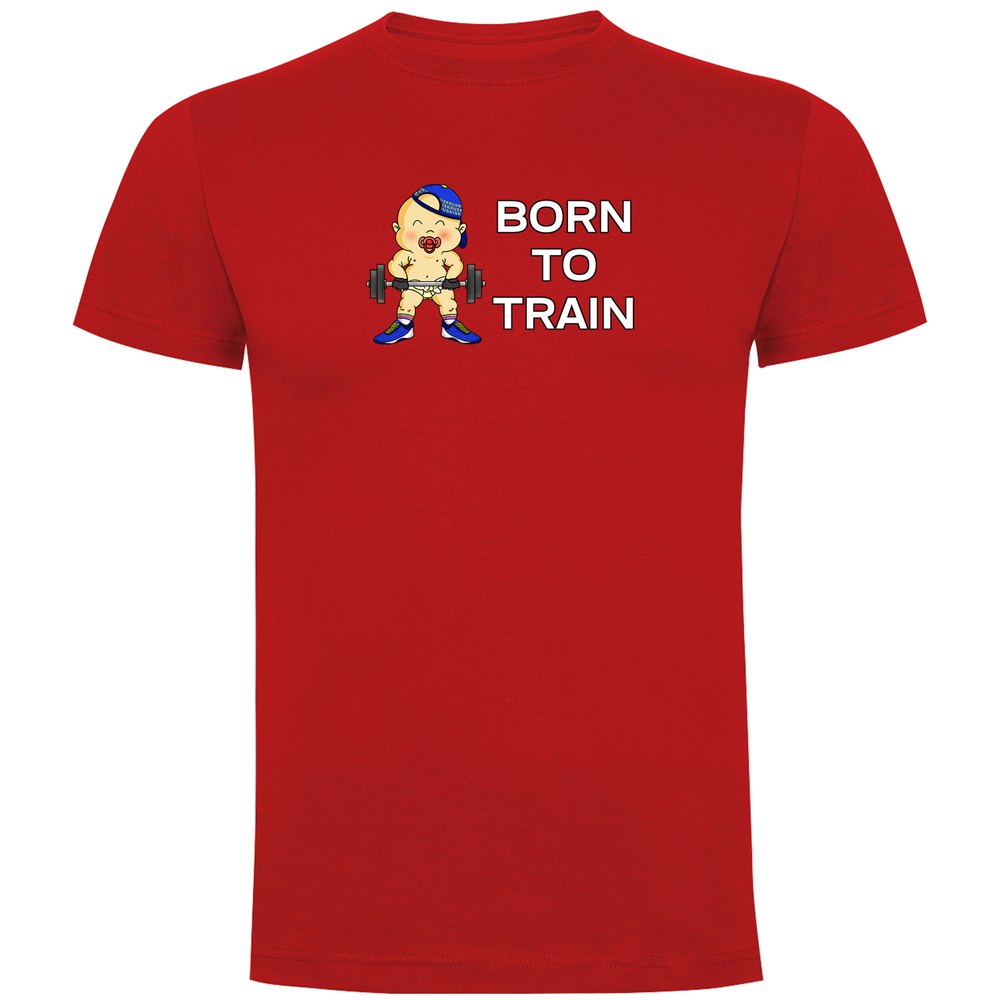 Kruskis Born To Train Short Sleeve T-shirt Rot 2XL Mann von Kruskis