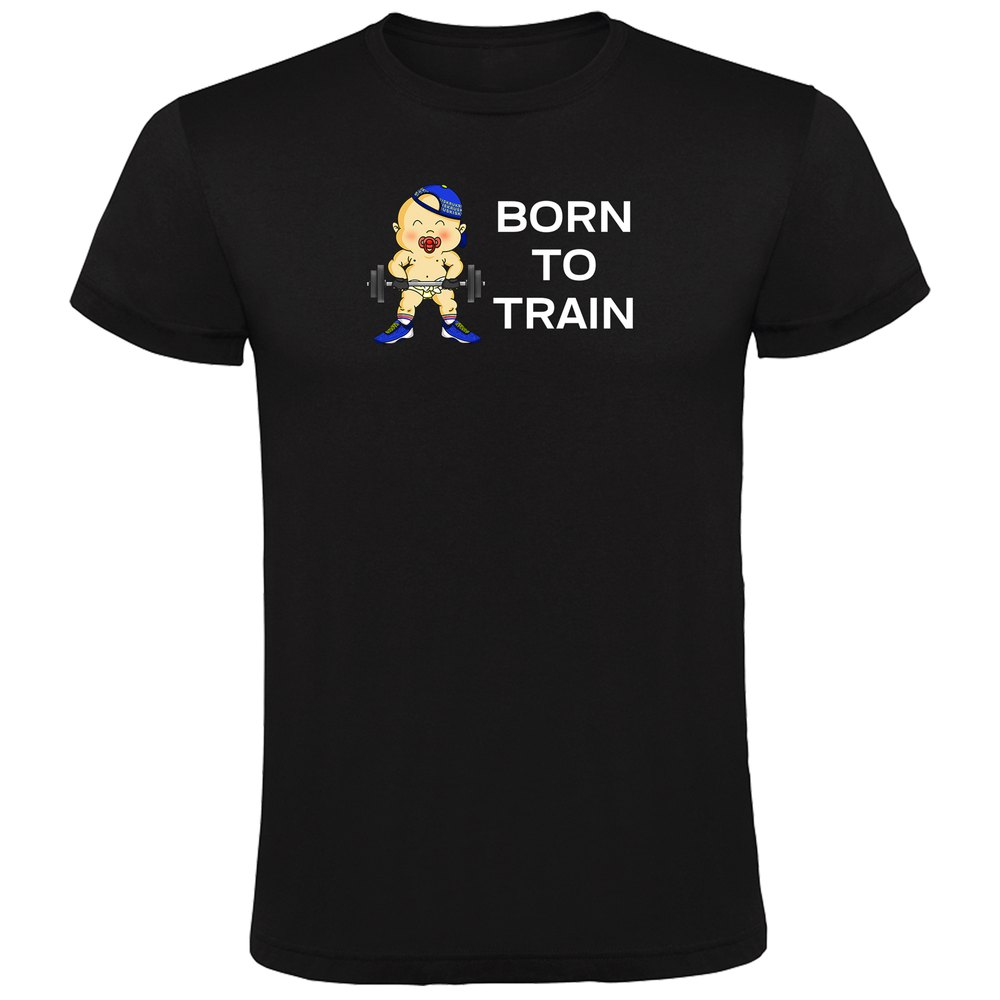 Kruskis Born To Train Short Sleeve T-shirt Schwarz 2XL Mann von Kruskis