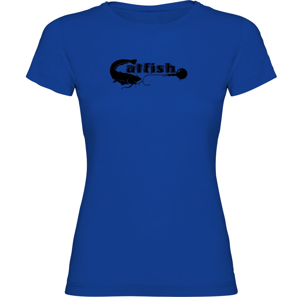 Kruskis Catfish Short Sleeve T-shirt Blau 2XL Frau von Kruskis