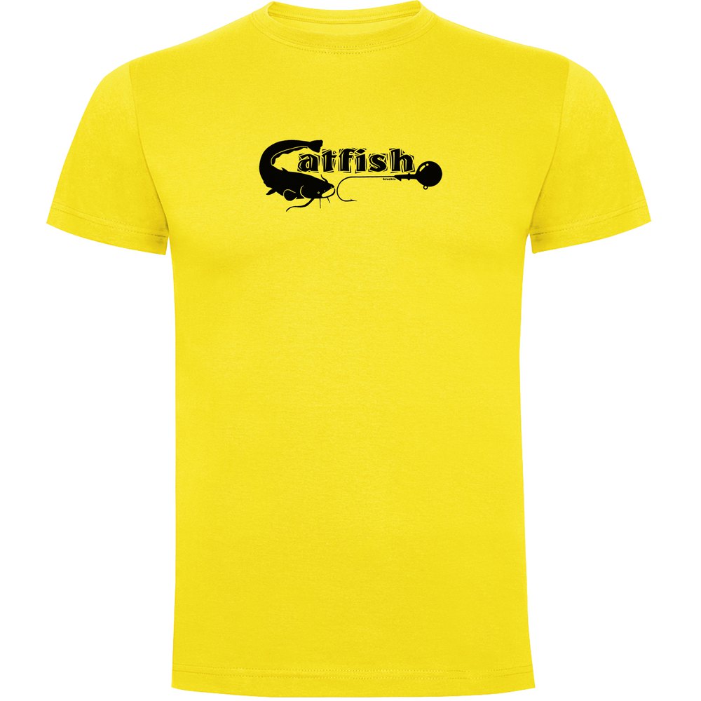 Kruskis Catfish Short Sleeve T-shirt Gelb XL Mann von Kruskis