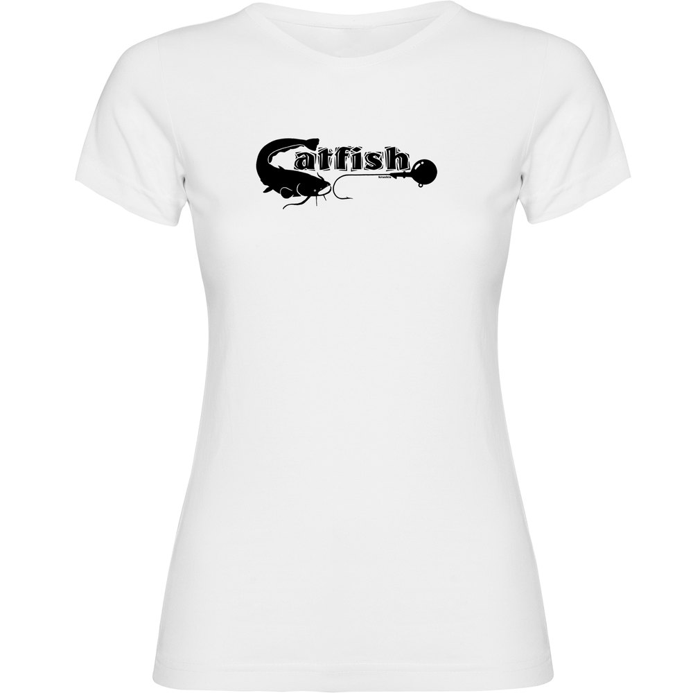 Kruskis Catfish Short Sleeve T-shirt Weiß M Frau von Kruskis