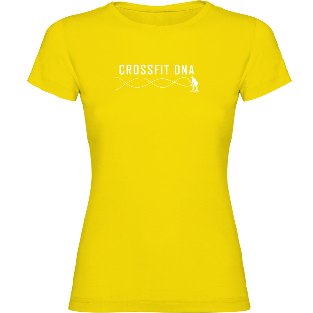 Kruskis Crossfit Dna Short Sleeve T-shirt Gelb 2XL Frau von Kruskis