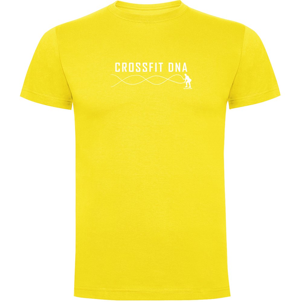 Kruskis Crossfit Dna Short Sleeve T-shirt Gelb S Mann von Kruskis