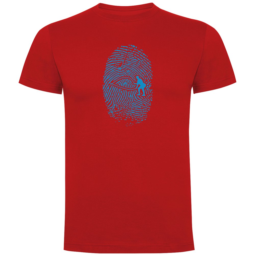 Kruskis Crossfit Fingerprint Short Sleeve T-shirt Rot 2XL Mann von Kruskis