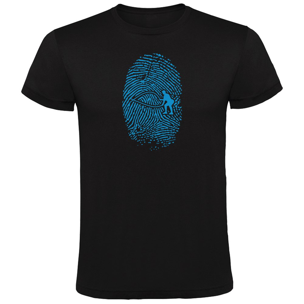Kruskis Crossfit Fingerprint Short Sleeve T-shirt Schwarz 3XL Mann von Kruskis