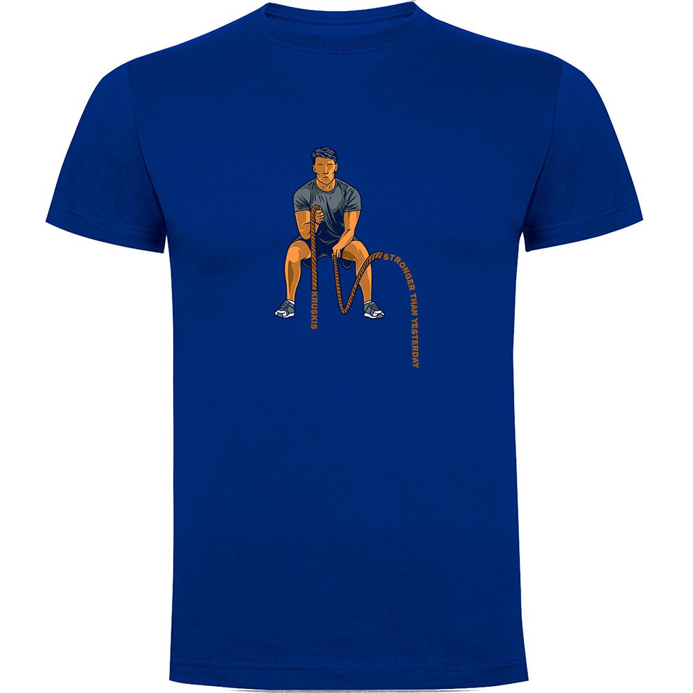 Kruskis Crossfit Ropes Short Sleeve T-shirt Blau L Mann von Kruskis