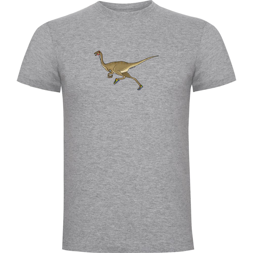 Kruskis Dino Run Short Sleeve T-shirt Grau 2XL Mann von Kruskis