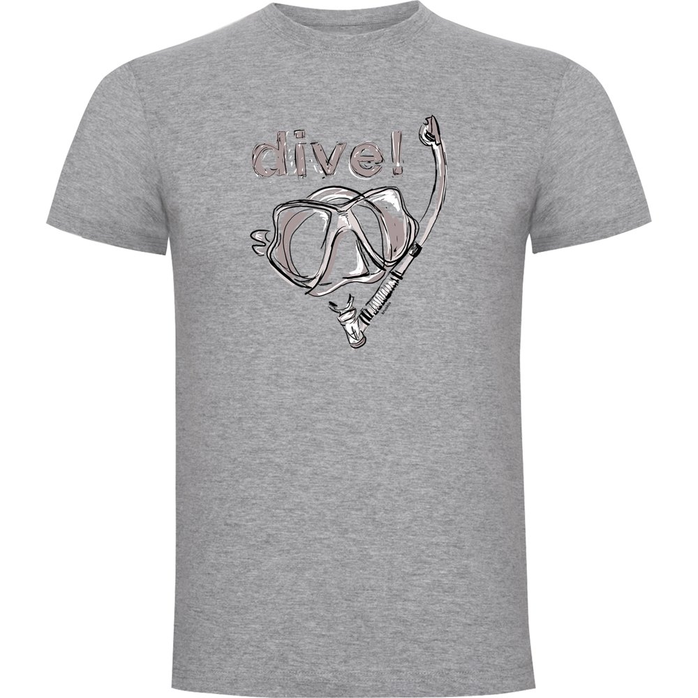 Kruskis Dive! Short Sleeve T-shirt Grau XL Mann von Kruskis