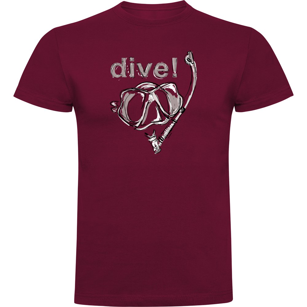 Kruskis Dive! Short Sleeve T-shirt Rot 3XL Mann von Kruskis