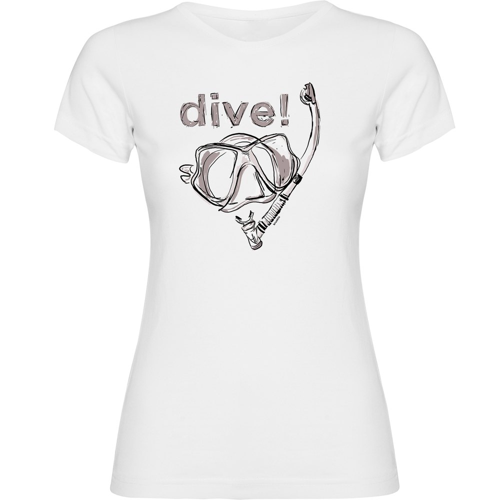 Kruskis Dive Short Sleeve T-shirt Weiß XL Mann von Kruskis