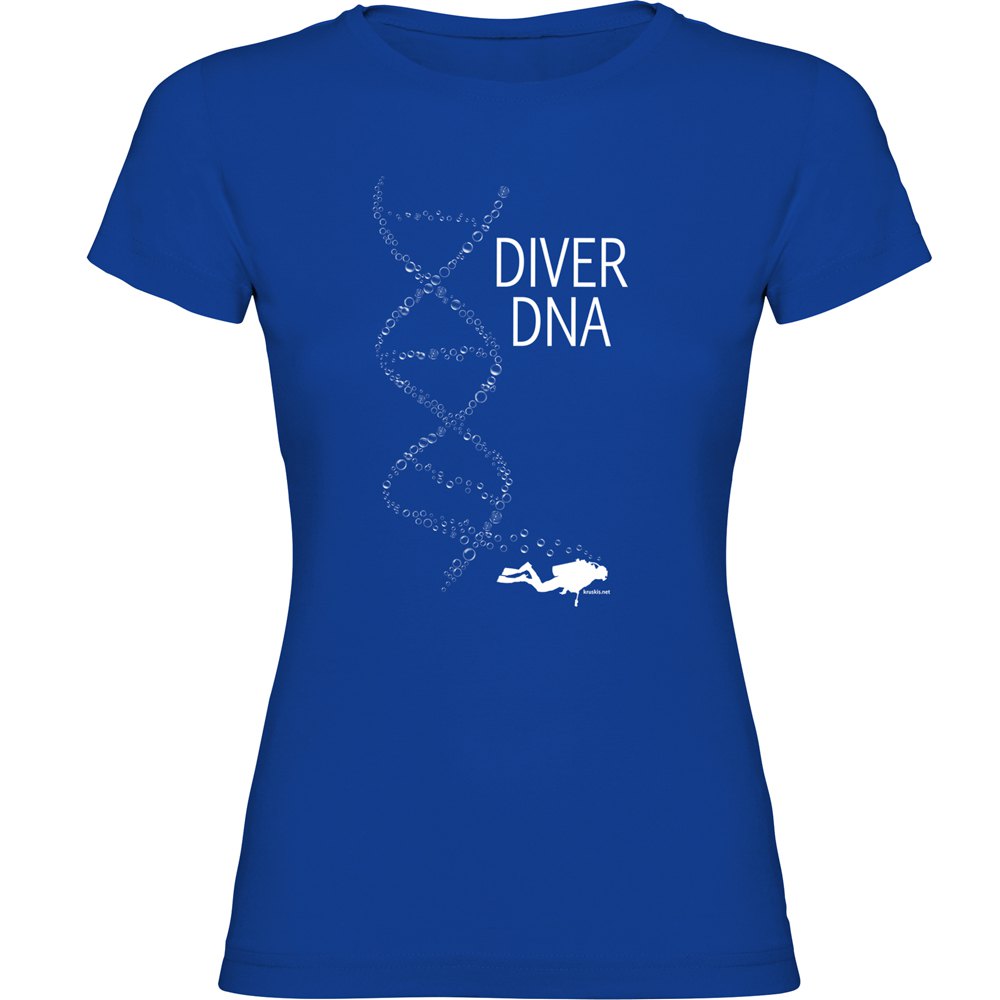 Kruskis Diver Dna Short Sleeve T-shirt Blau L Mann von Kruskis