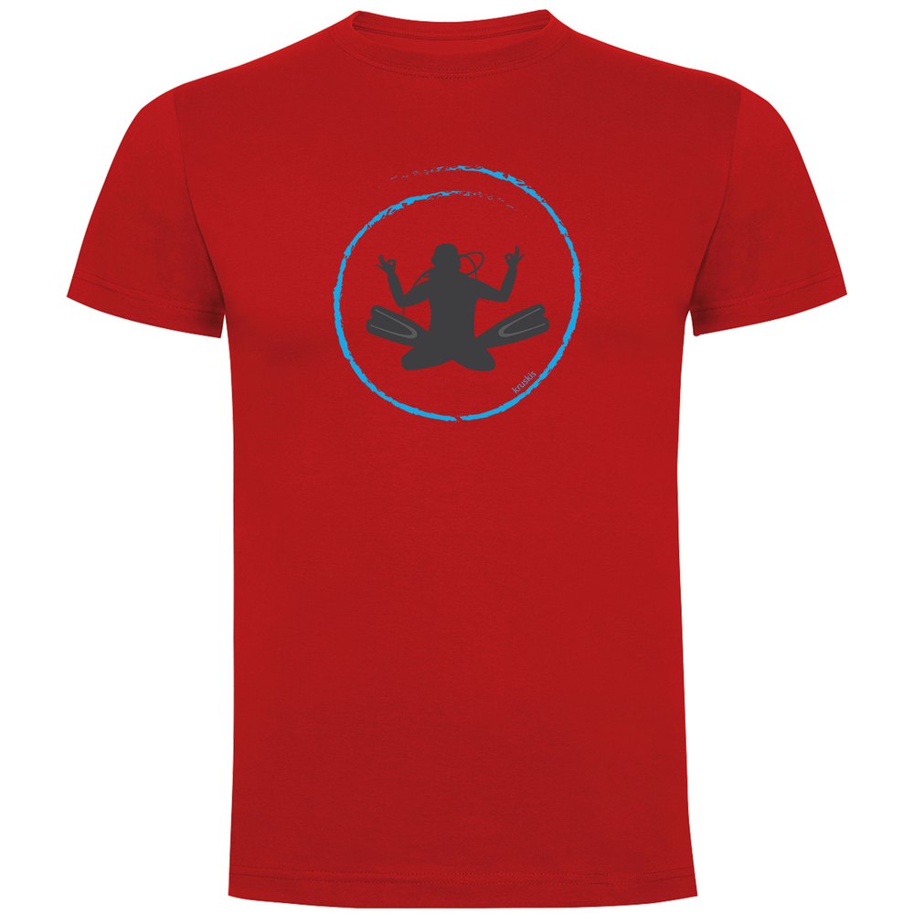 Kruskis Diver Zen Short Sleeve T-shirt Rot L Mann von Kruskis