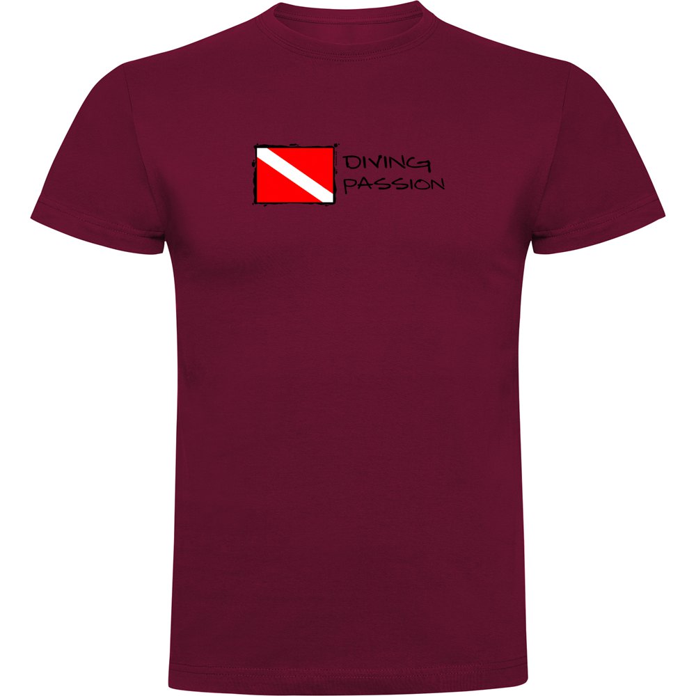 Kruskis Diving Passion Short Sleeve T-shirt Rot S Mann von Kruskis