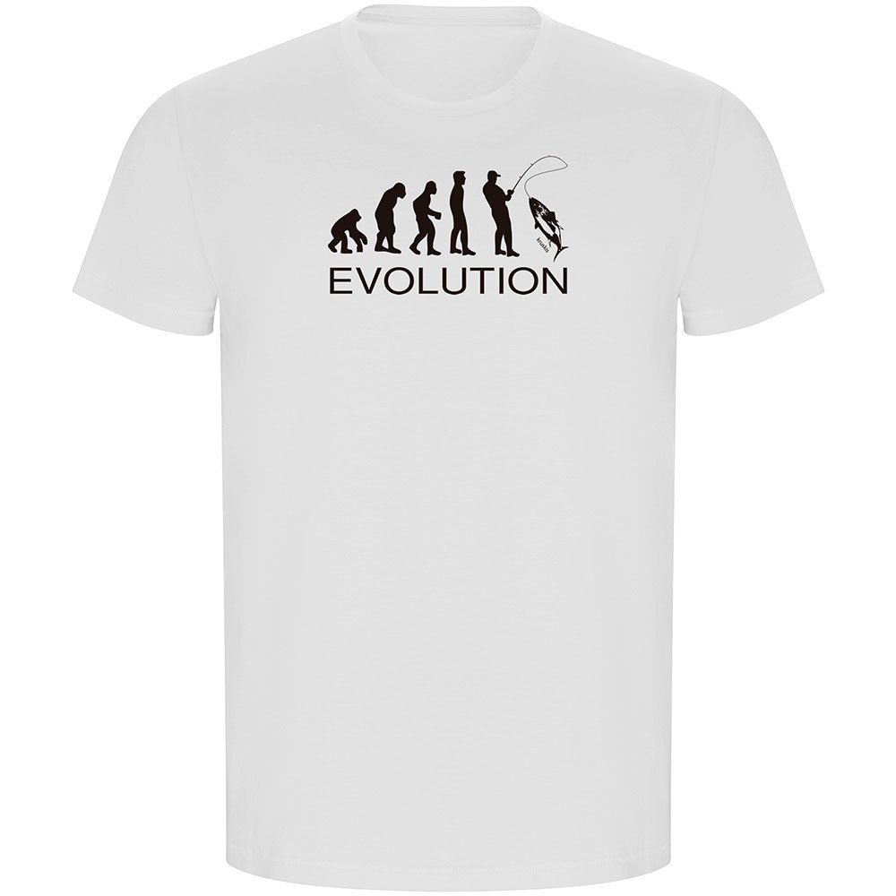 Kruskis Evolution By Anglers Eco Short Sleeve T-shirt Weiß 2XL Mann von Kruskis