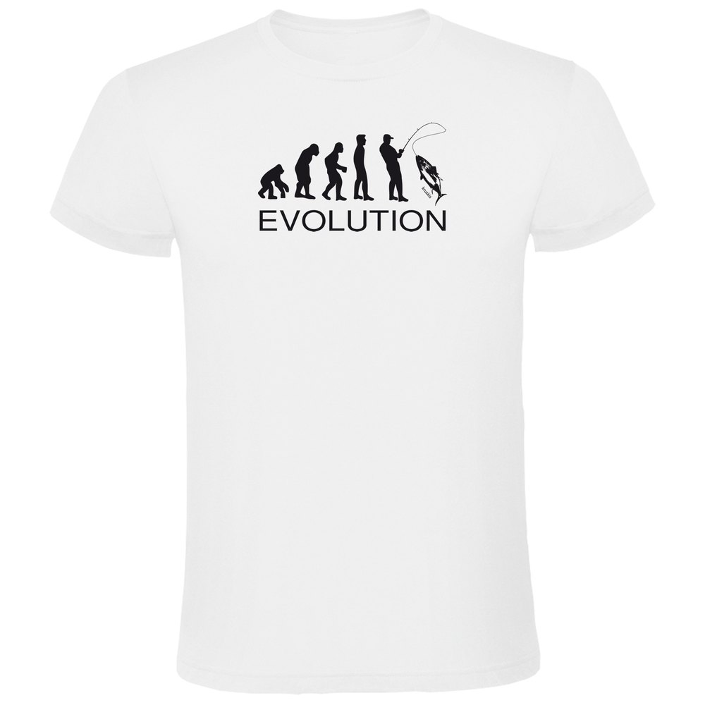 Kruskis Evolution By Anglers Short Sleeve T-shirt Weiß XL Mann von Kruskis