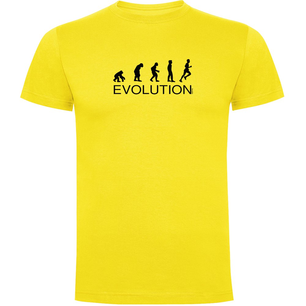 Kruskis Evolution Running Short Sleeve T-shirt Gelb 2XL Mann von Kruskis