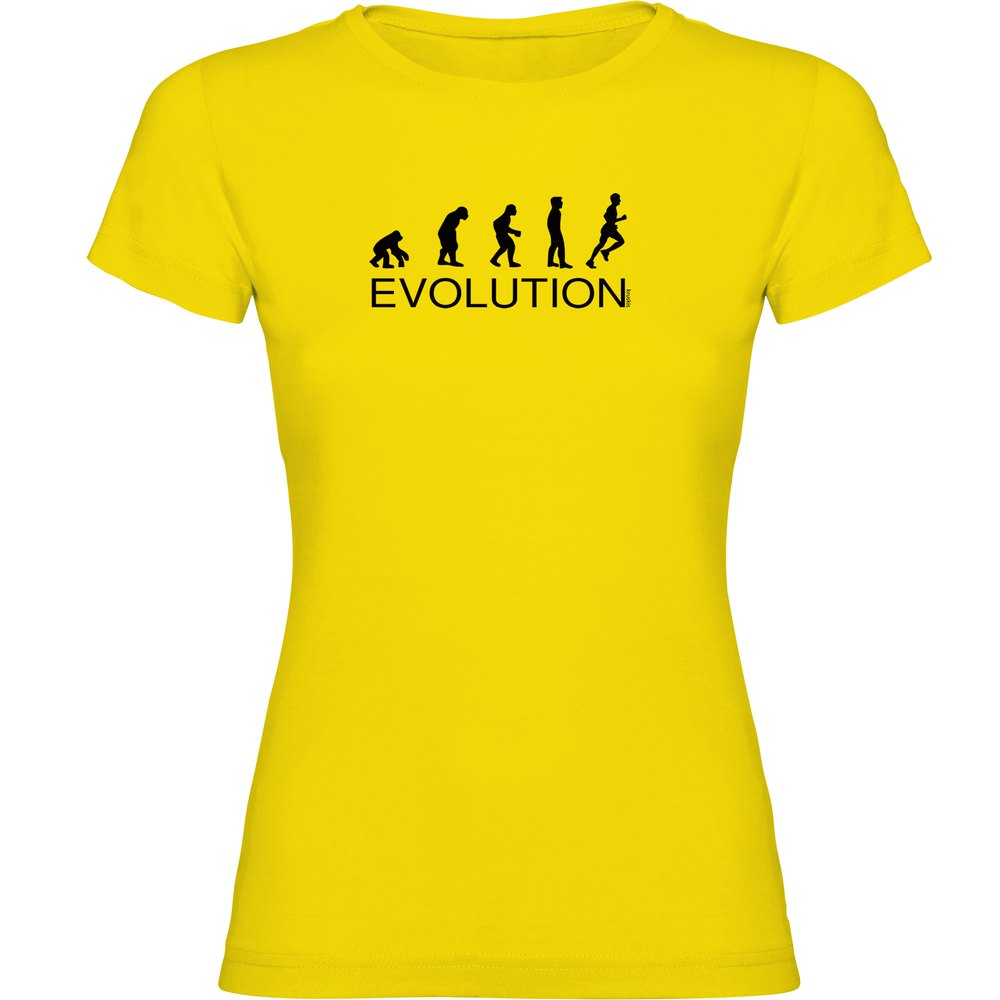 Kruskis Evolution Running Short Sleeve T-shirt Gelb 2XL Frau von Kruskis
