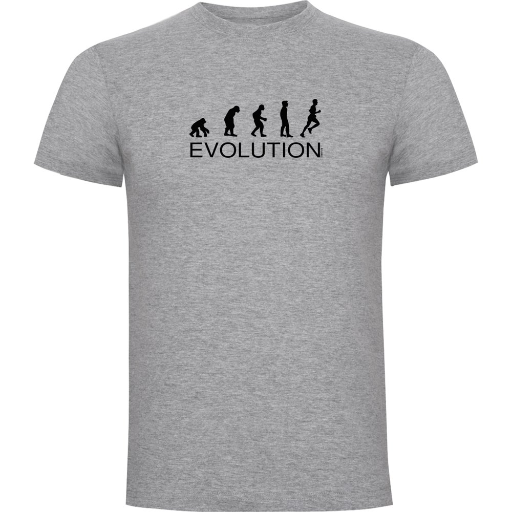 Kruskis Evolution Running Short Sleeve T-shirt Grau 3XL Mann von Kruskis