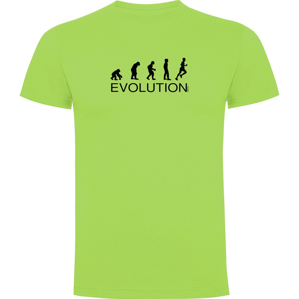 Kruskis Evolution Running Short Sleeve T-shirt Grün S Mann von Kruskis