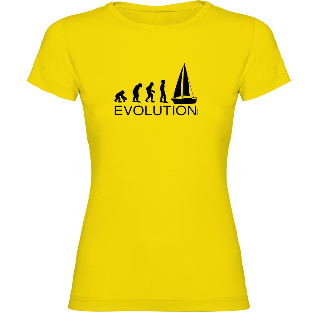 Kruskis Evolution Sail Short Sleeve T-shirt Gelb M Frau von Kruskis