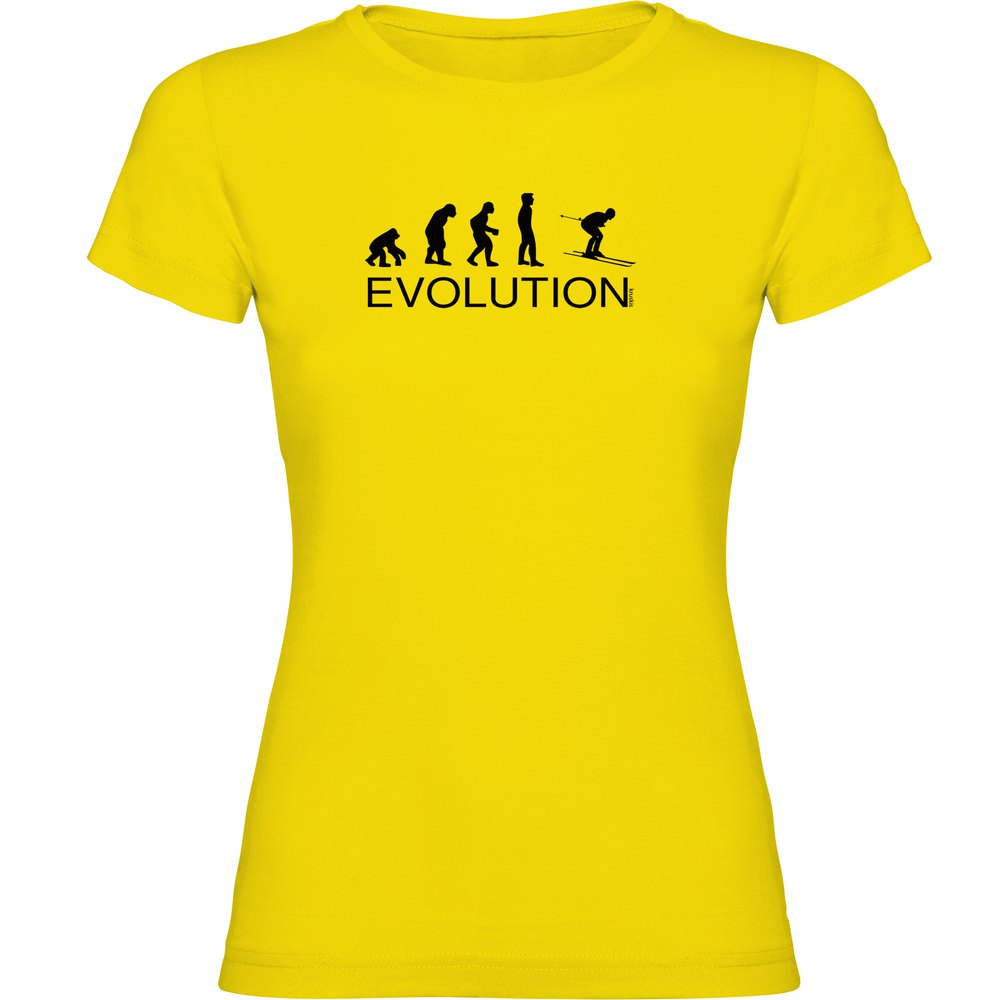 Kruskis Evolution Ski Short Sleeve T-shirt Gelb 2XL Frau von Kruskis