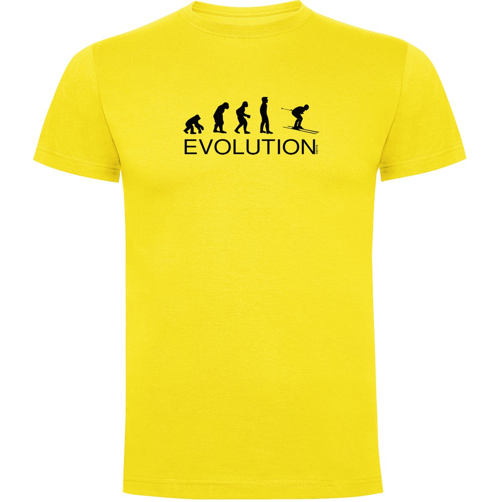 Kruskis Evolution Ski Short Sleeve T-shirt Gelb L Mann von Kruskis