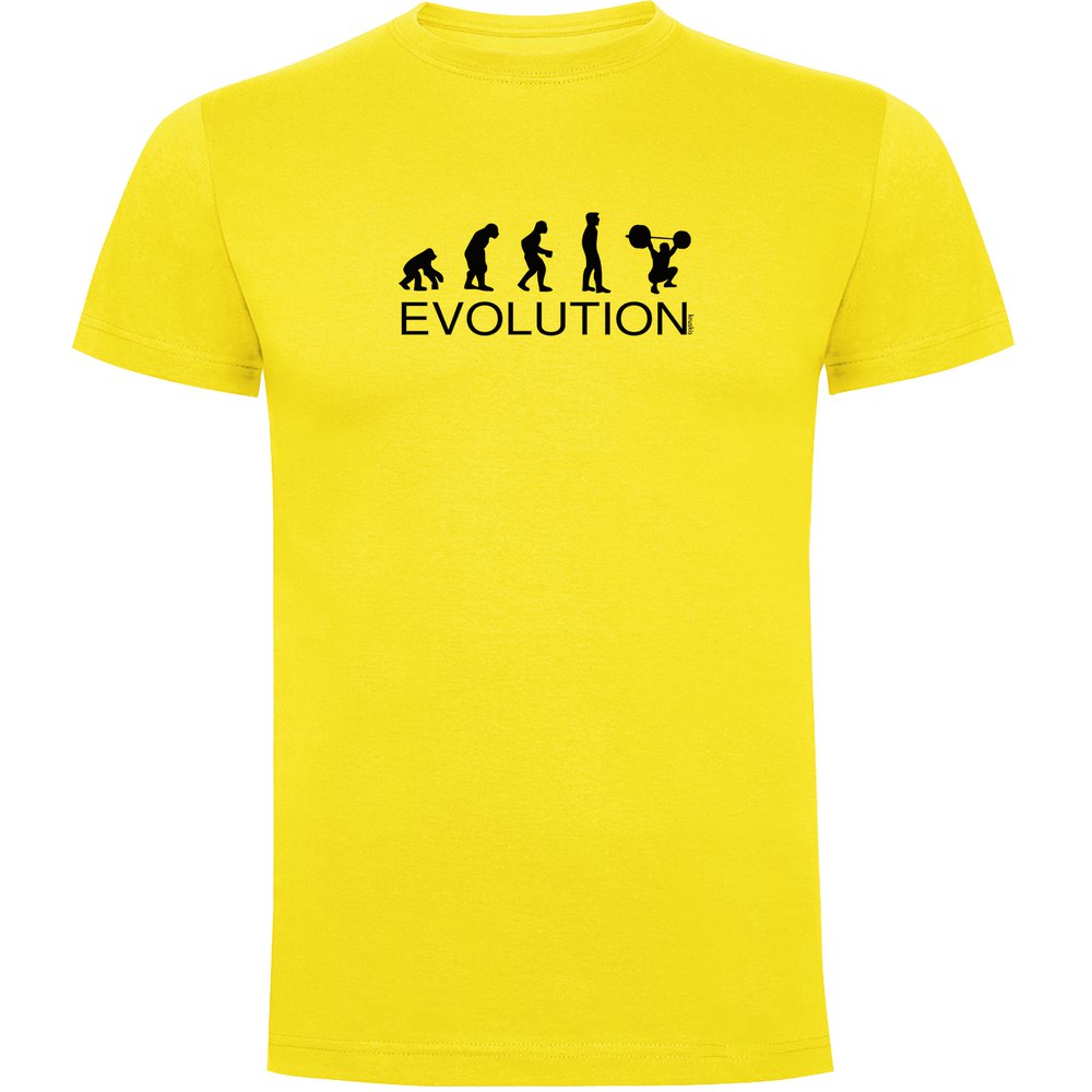 Kruskis Evolution Train Short Sleeve T-shirt Gelb 2XL Mann von Kruskis