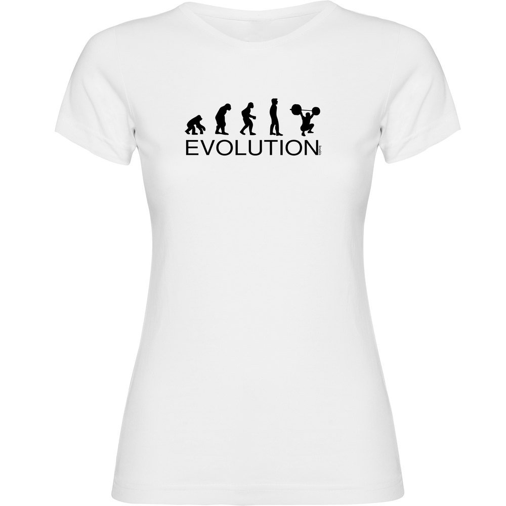 Kruskis Evolution Train Short Sleeve T-shirt Weiß M Frau von Kruskis