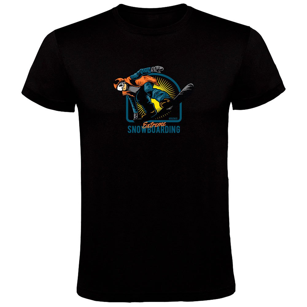 Kruskis Extreme Snowboarding Short Sleeve T-shirt Schwarz L Mann von Kruskis