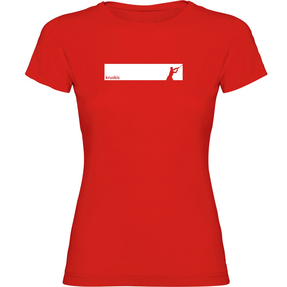 Kruskis Fish Frame Short Sleeve T-shirt Rot XL Frau von Kruskis