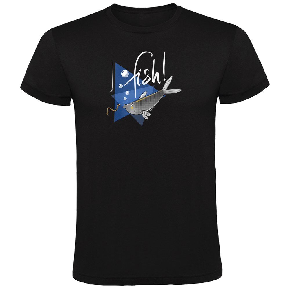 Kruskis Fish Short Sleeve T-shirt Schwarz 3XL Mann von Kruskis