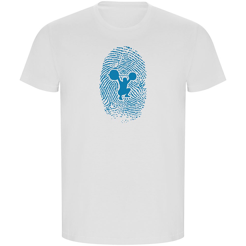 Kruskis Fitness Fingerprint Eco Short Sleeve T-shirt Weiß 3XL Mann von Kruskis