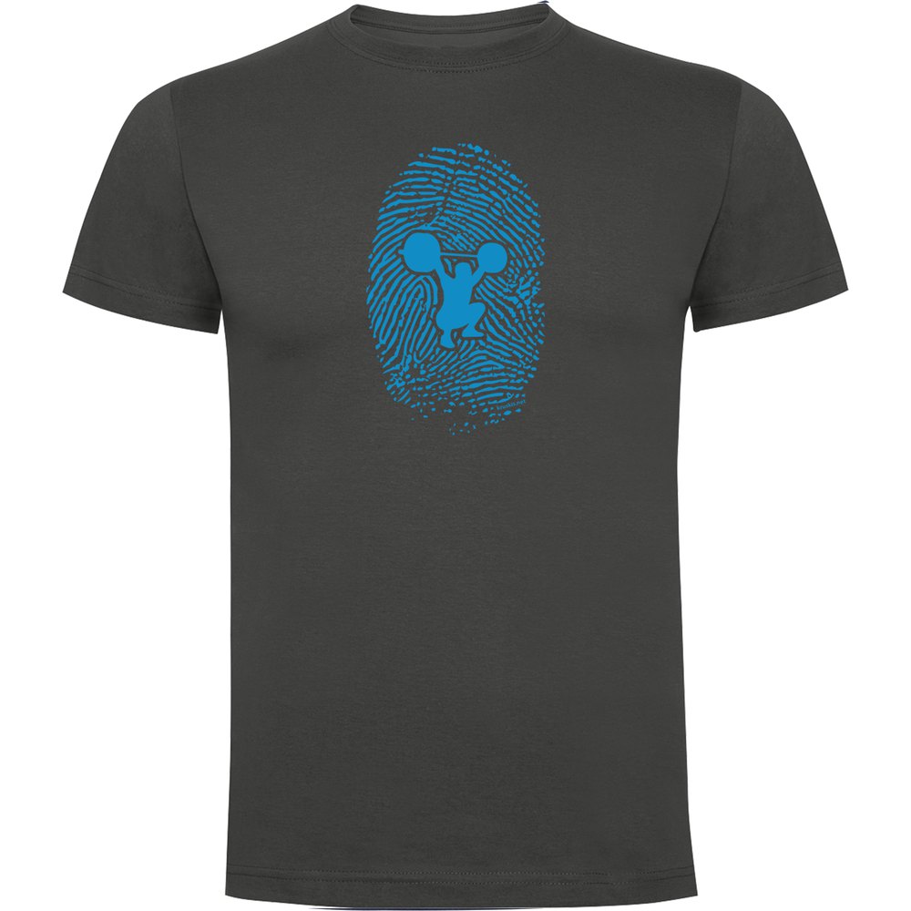 Kruskis Fitness Fingerprint Short Sleeve T-shirt Grau 2XL Mann von Kruskis