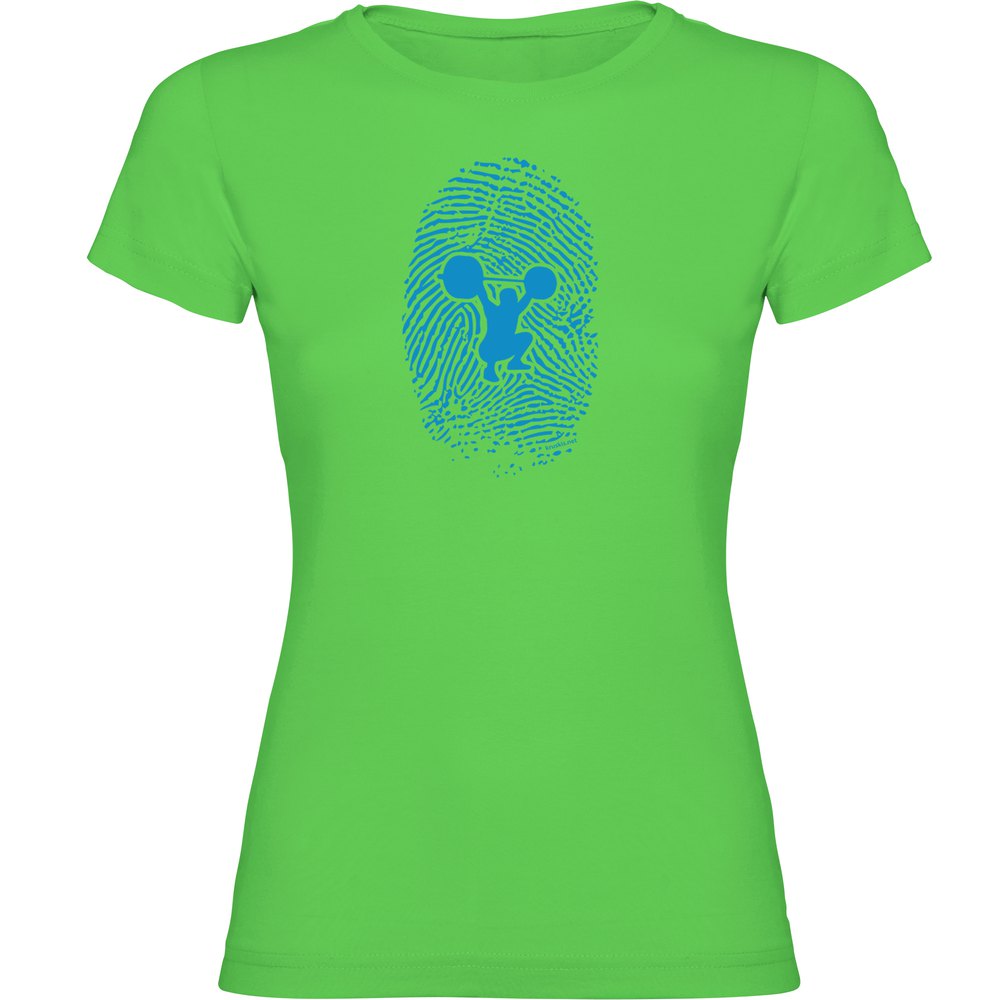 Kruskis Fitness Fingerprint Short Sleeve T-shirt Grün 2XL Frau von Kruskis