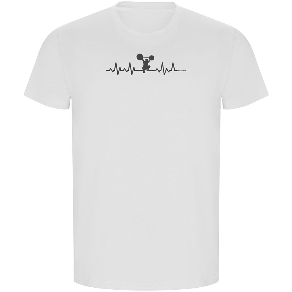 Kruskis Fitness Heartbeat Eco Short Sleeve T-shirt Weiß 3XL Mann von Kruskis