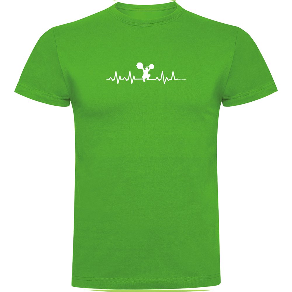 Kruskis Fitness Heartbeat Short Sleeve T-shirt Grün 2XL Mann von Kruskis