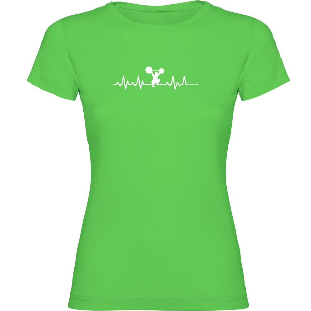 Kruskis Fitness Heartbeat Short Sleeve T-shirt Grün 2XL Frau von Kruskis