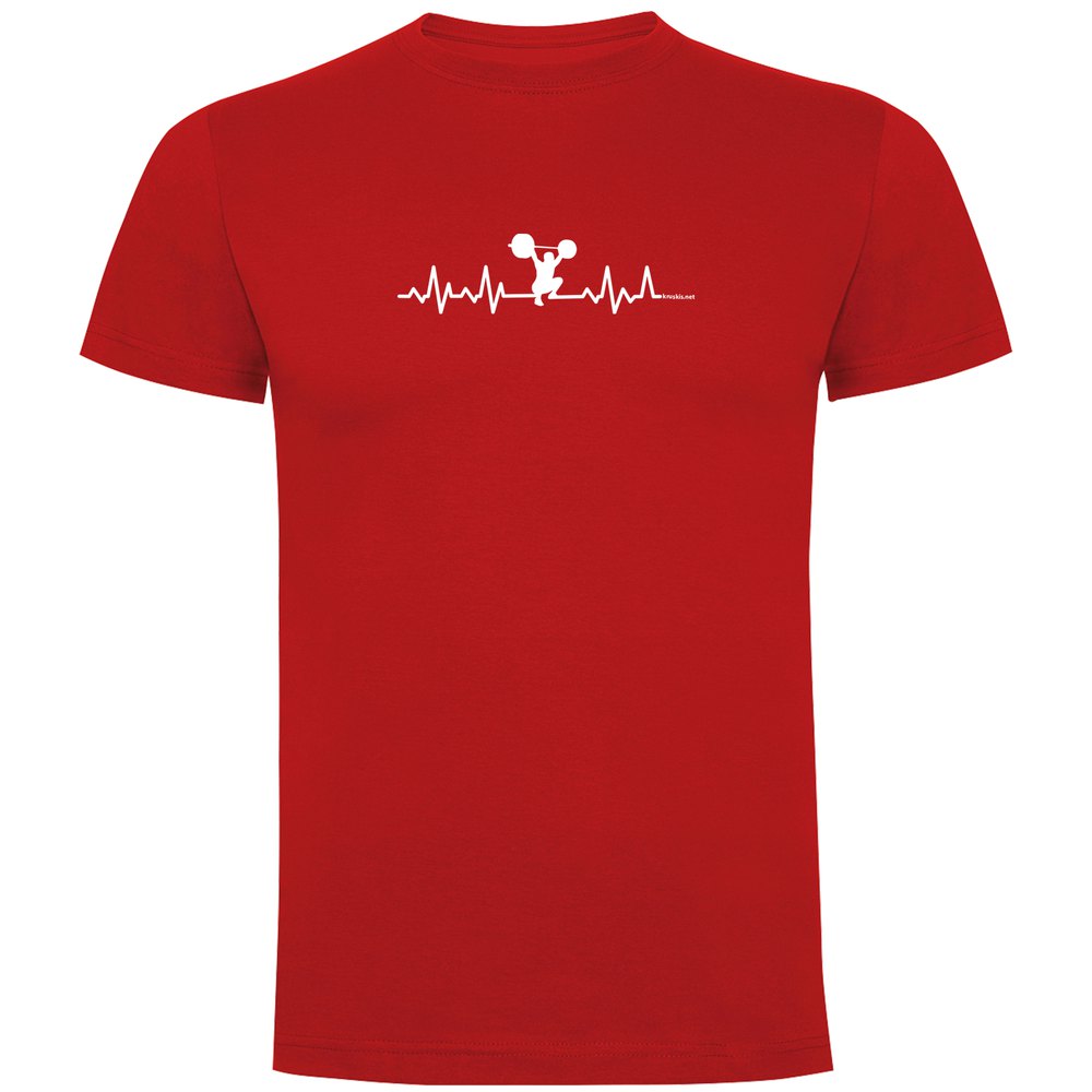 Kruskis Fitness Heartbeat Short Sleeve T-shirt Rot L Mann von Kruskis