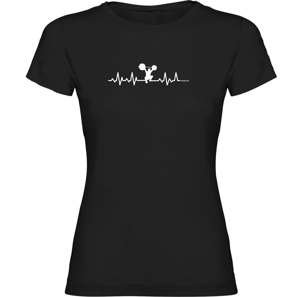 Kruskis Fitness Heartbeat Short Sleeve T-shirt Schwarz 2XL Frau von Kruskis