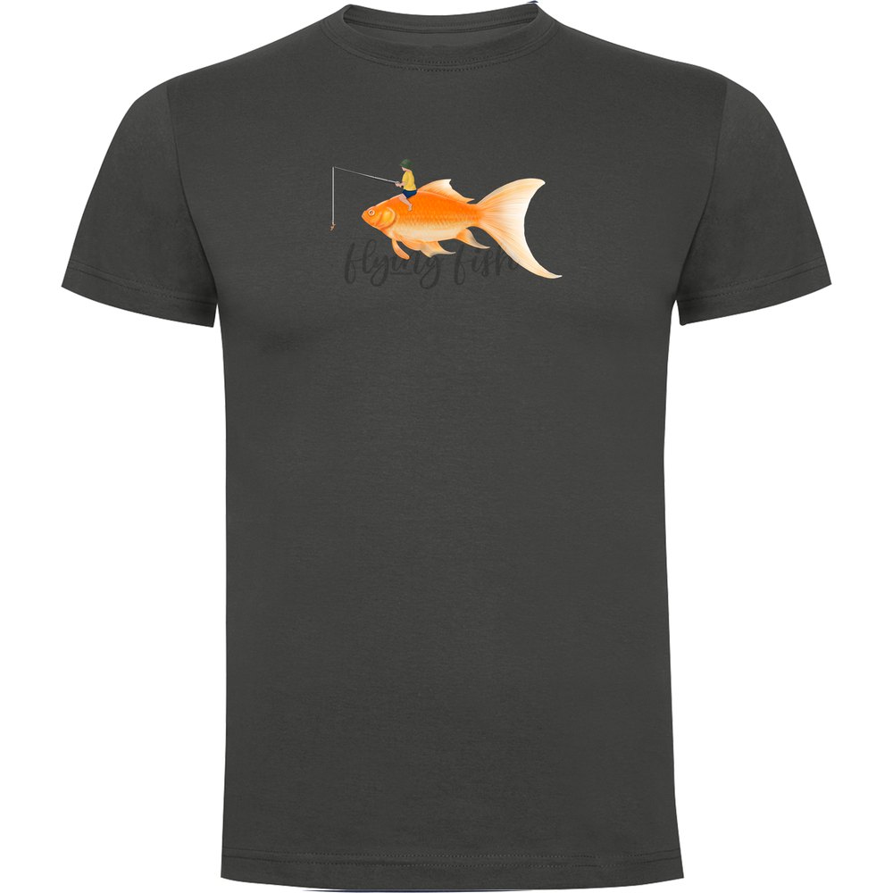 Kruskis Flying Fish Short Sleeve T-shirt Schwarz S Mann von Kruskis