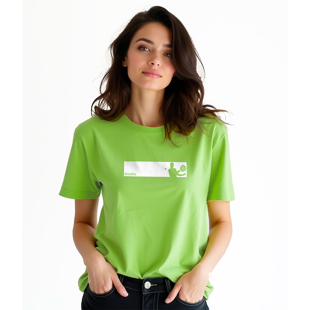 Kruskis Frame Padel Short Sleeve T-shirt Grün L Frau von Kruskis