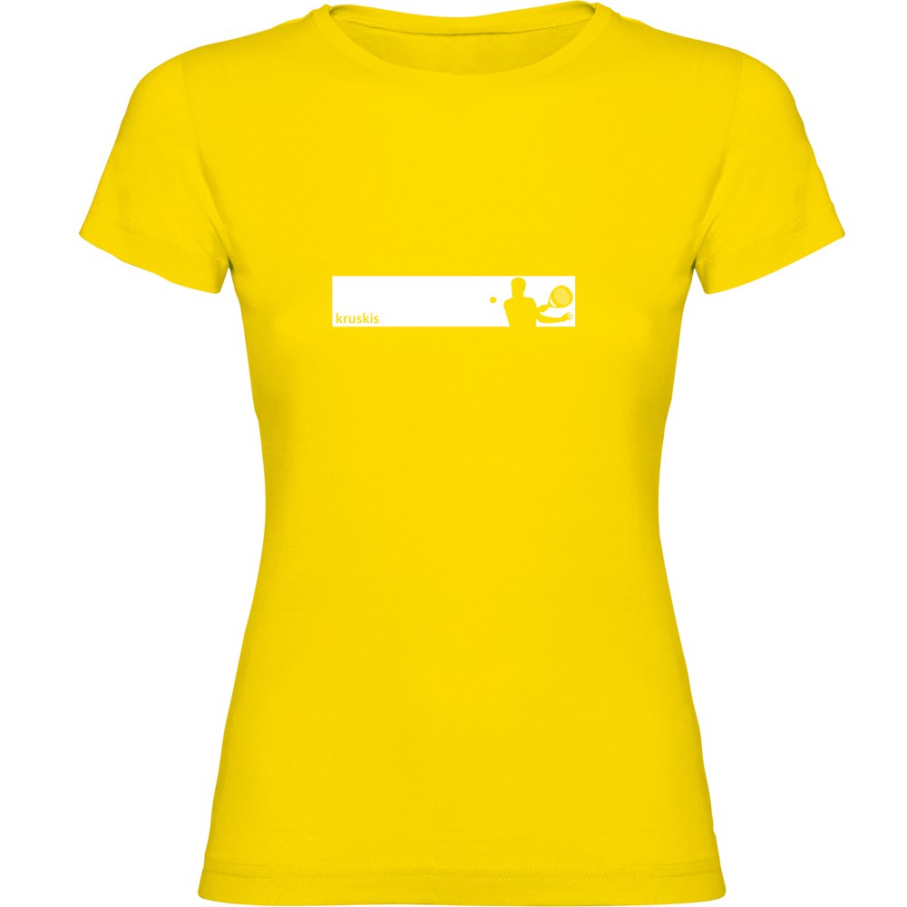 Kruskis Frame Padel Short Sleeve T-shirt Gelb L Frau von Kruskis