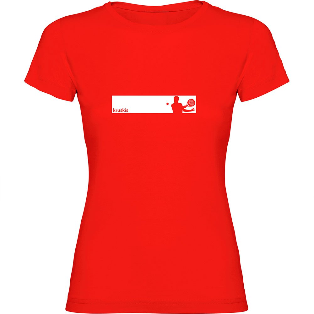 Kruskis Frame Padel Short Sleeve T-shirt Rot XL Frau von Kruskis