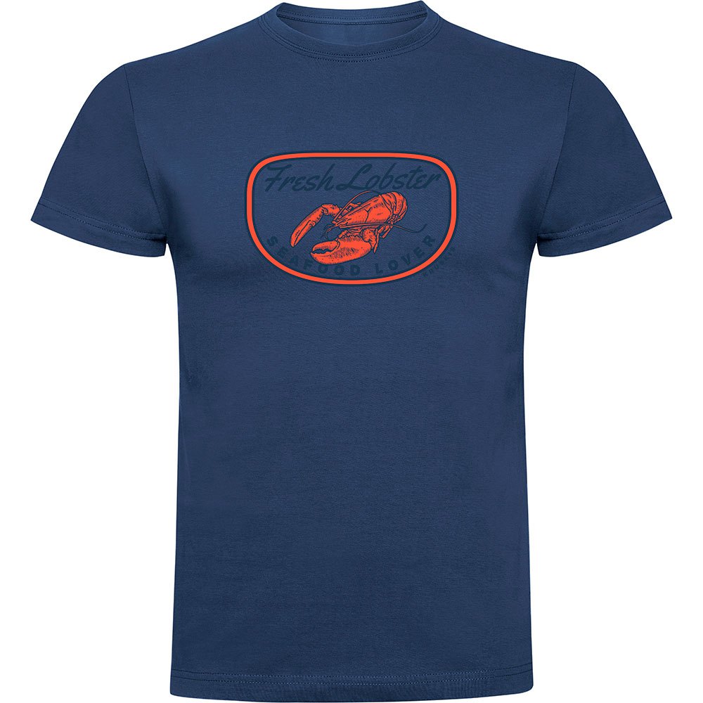 Kruskis Fresh Lobster Short Sleeve T-shirt Blau XL Mann von Kruskis