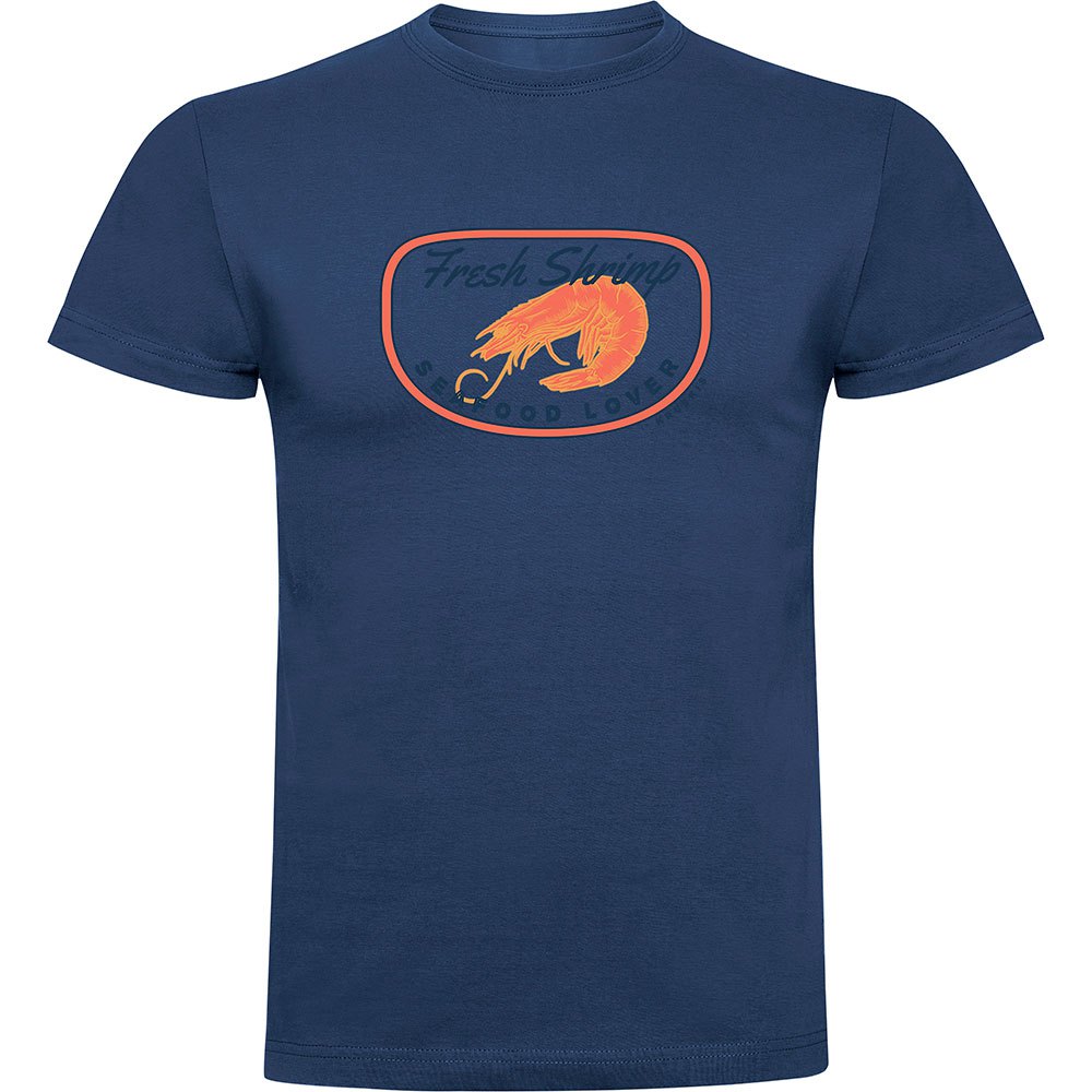 Kruskis Fresh Shrimp Short Sleeve T-shirt Blau L Mann von Kruskis
